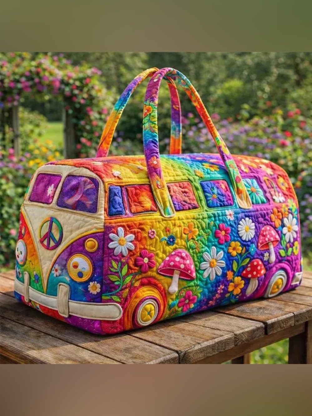 Hippie Van Duffle Bag
